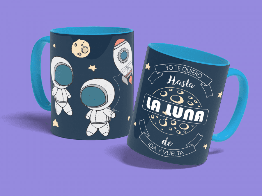 hasta la luna-taza azul claro-con fondo