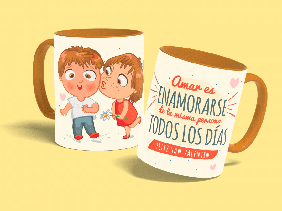 enamorarse todos los dias-taza naranja-con fondo