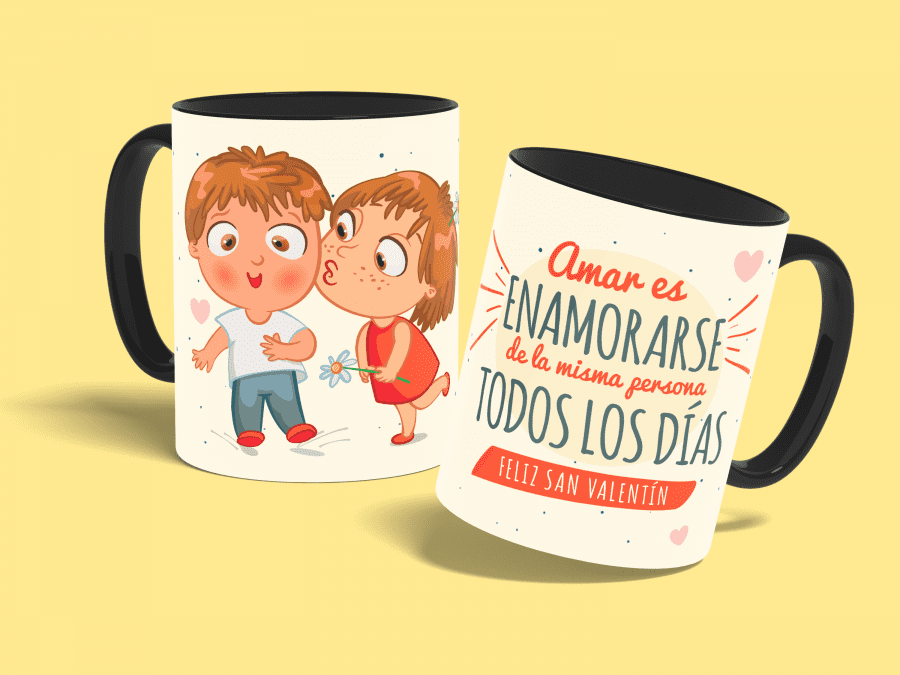 enamorarse todos los dias-taza negra-con fondo
