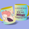 la felicidad es real-taza amarilla-con fondo