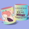 la felicidad es real-taza rosa-con fondo