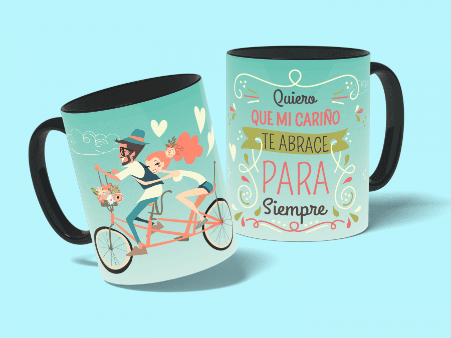 quiero que te abrace-taza negra-con fondo