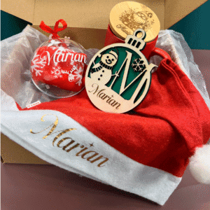Caja regalo Navidad personalizada