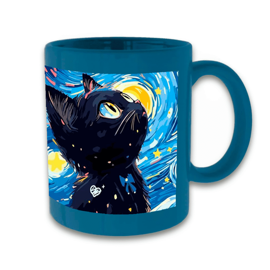 tazas con ventana azul personalizada