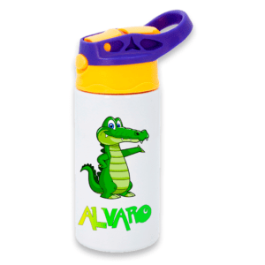 Botella infantil con tapa bicolor